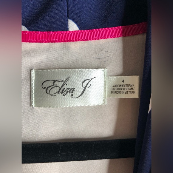 Eliza J Navy Blue Polka Dot Sleeveless Mini Dress Size 4 - Picture 10 of 10